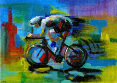 Abstract Cyclist