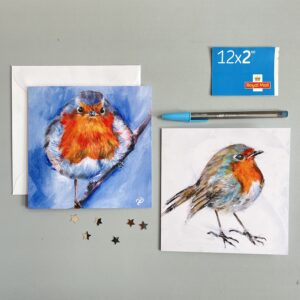 Vicki Davidson robin greeting cards for Christmas