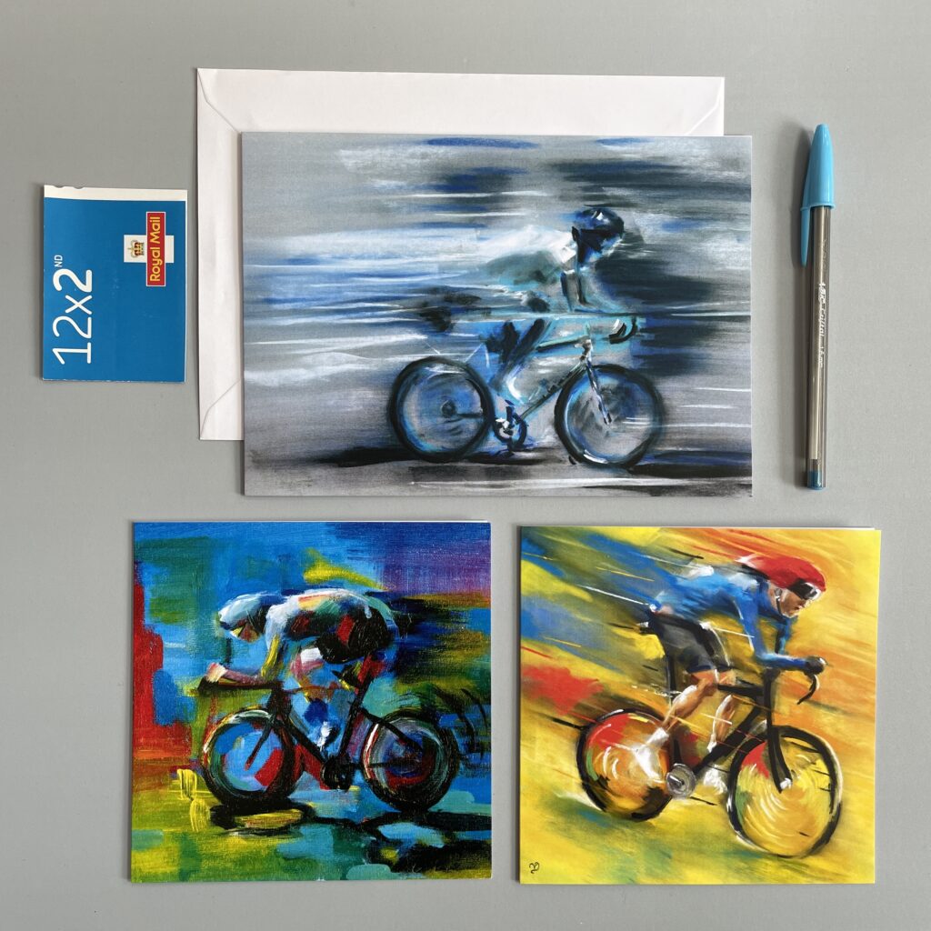 Cycling cards by Vicki Davidson